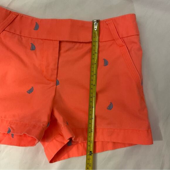 J. Crew Embroidered Sailboat Chino Jean Short 2 Nautical Preppy Classicore - Picture 5 of 9